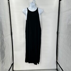 FP Beach Free People‎ Jumpsuit Womens XS Black Minimalist Wide Leg Whimsigoth